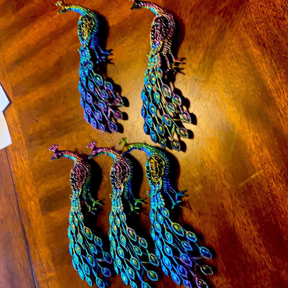 Iridescent Peacock Accents